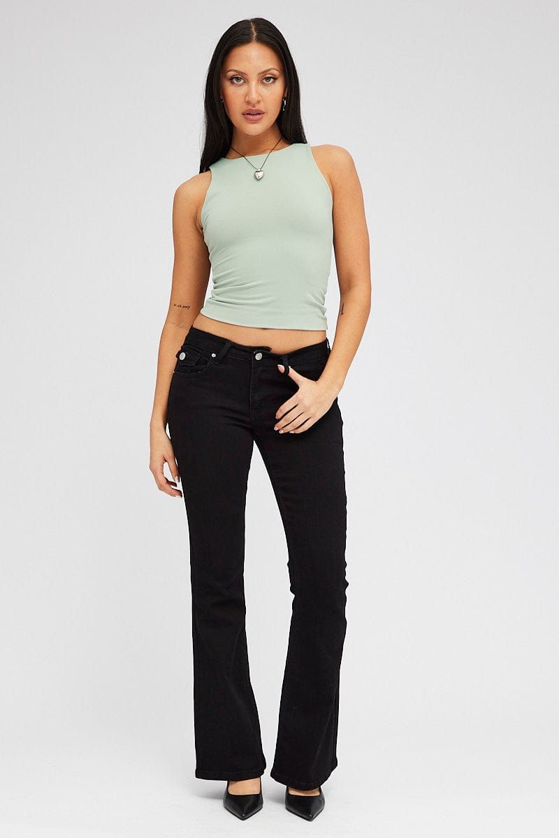 Green Supersoft Tank Sleeveless sold by Ally Fashion product image thumbnail 2