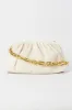 White Ruched Crossbody Bag sold by Ally Fashion