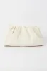 White Ruched Crossbody Bag sold by Ally Fashion