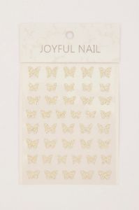 Gold Butterfly Pattern Nail Art Sticker Decals sold by Ally Fashion