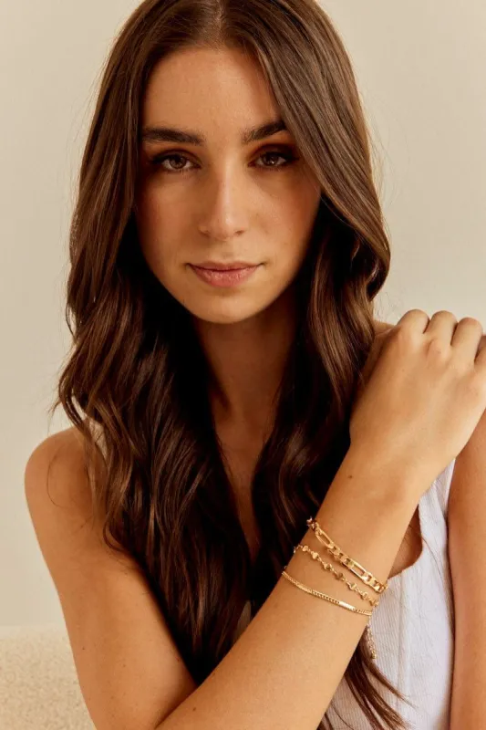 Gold Twist Chain Bracelet sold by Ally Fashion