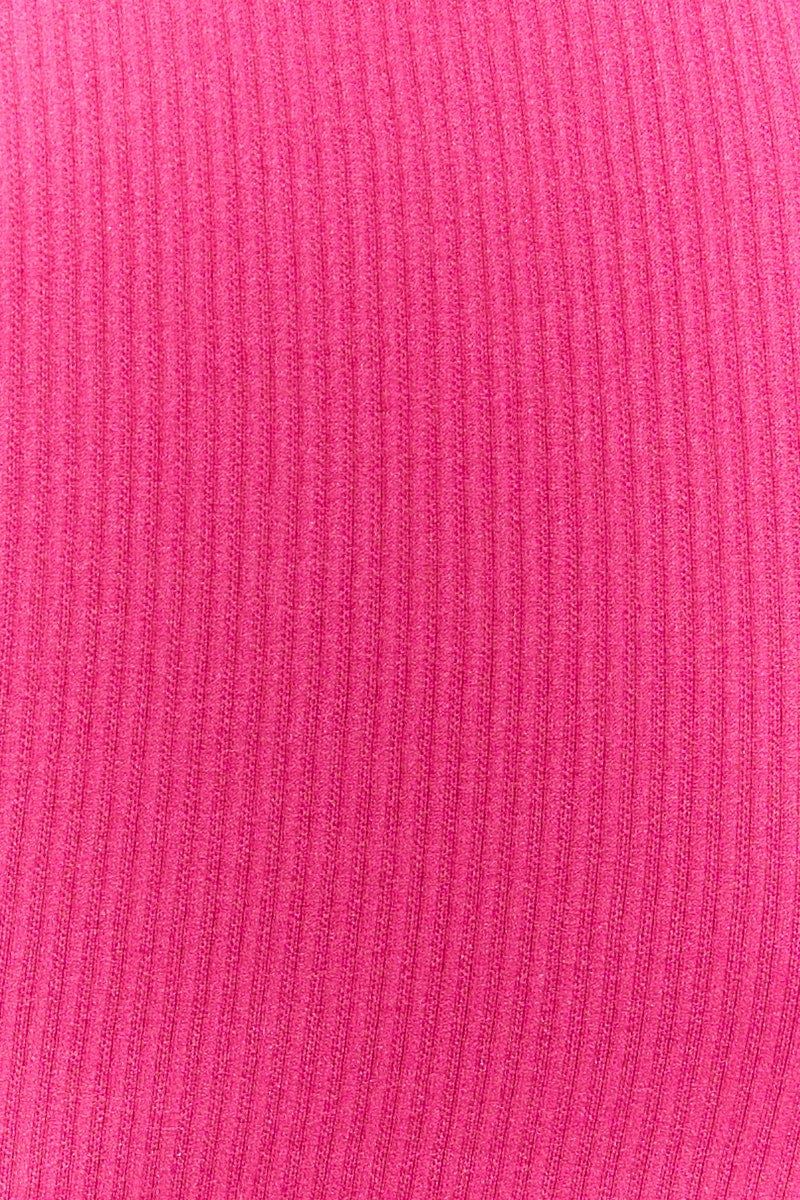 Pink Seamless Rib Tank Top sold by Ally Fashion product image thumbnail 5