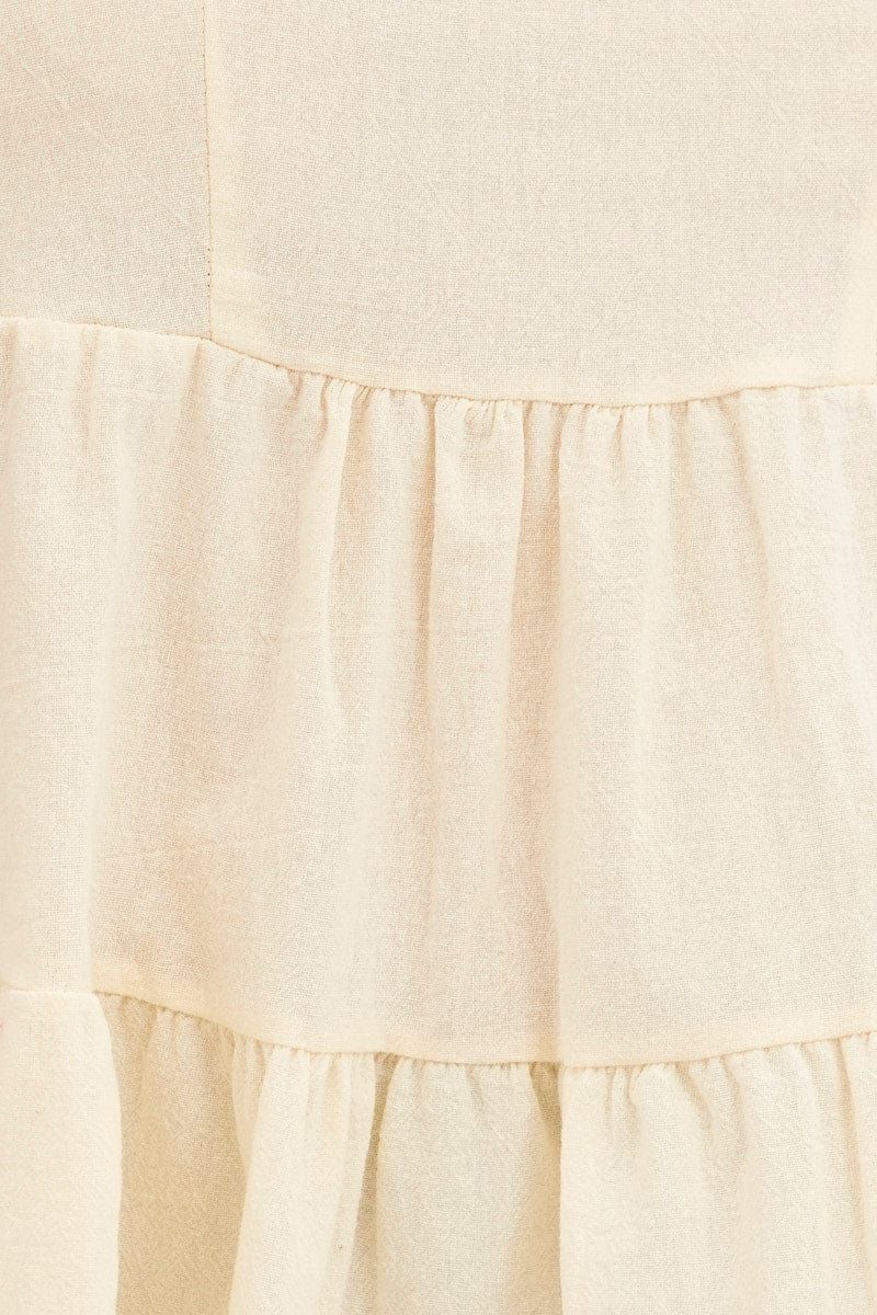 Beige Short Sleeves Cami Top sold by Ally Fashion product image thumbnail 6