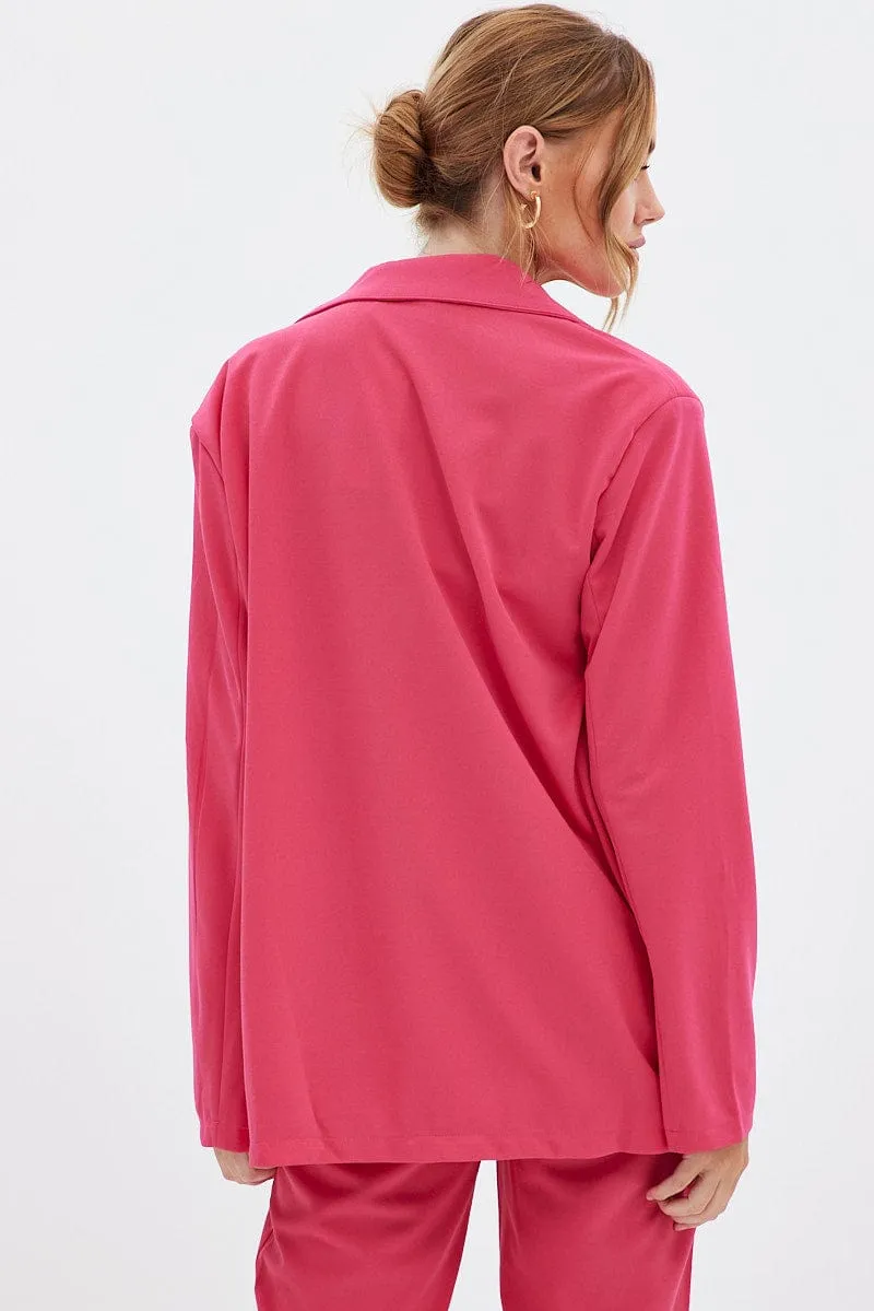 Pink Oversized Blazer sold by Ally Fashion product image thumbnail 5