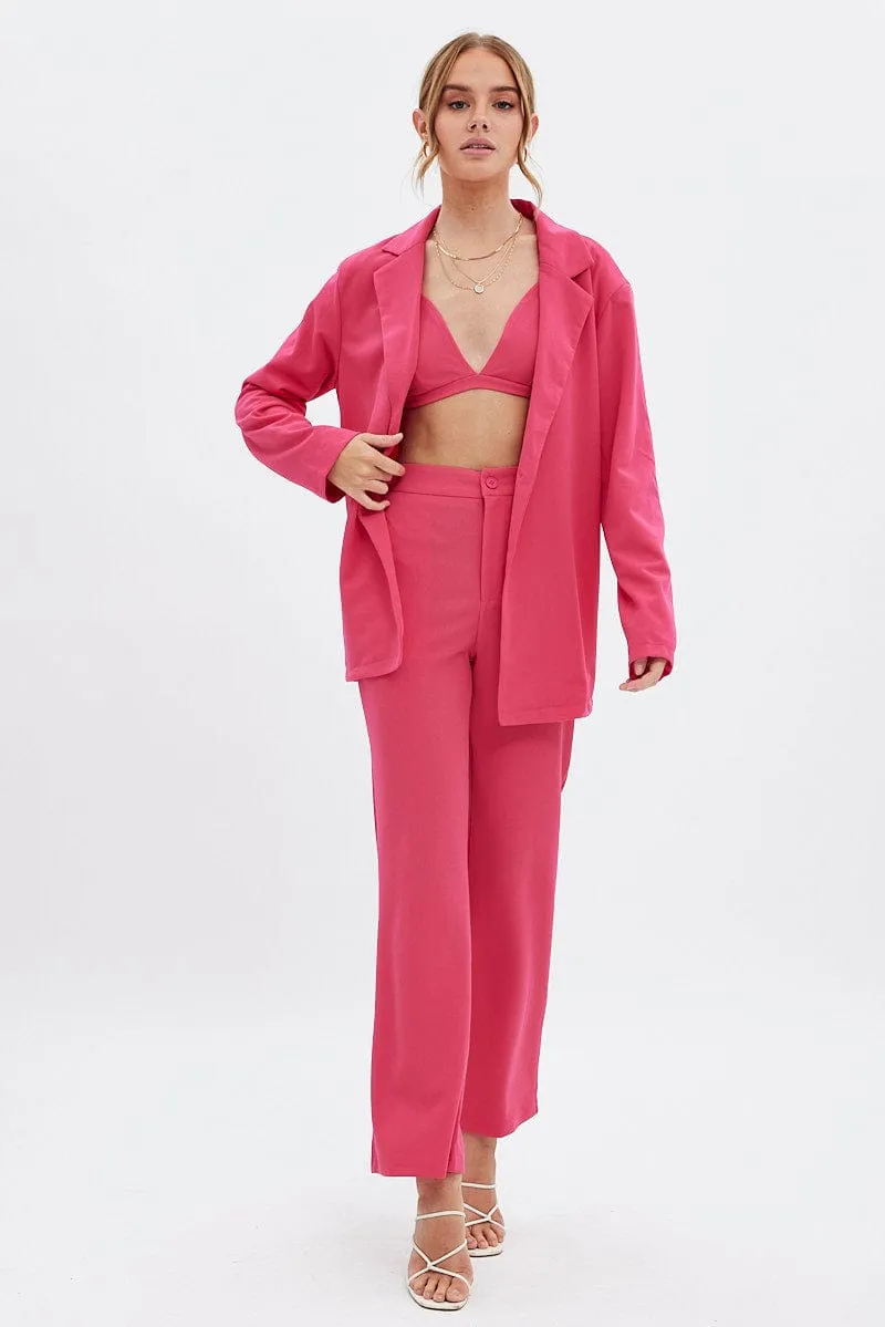 Pink Oversized Blazer sold by Ally Fashion product image thumbnail 2