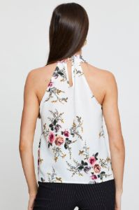 Print Halter Top Sleeveless sold by Ally Fashion