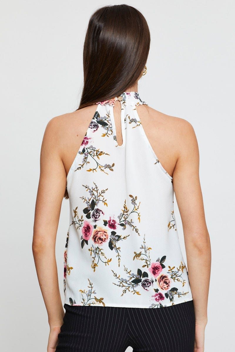 Print Halter Top Sleeveless sold by Ally Fashion product image thumbnail 5