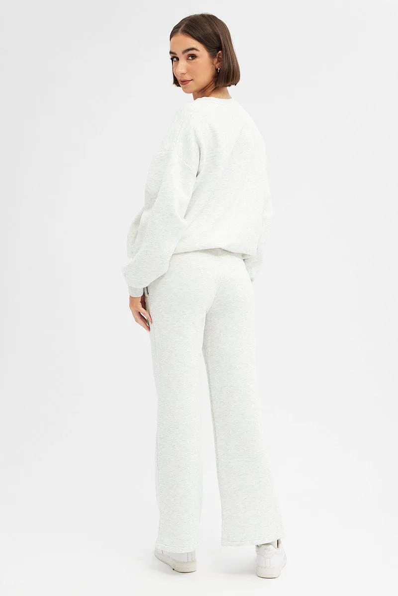 Grey Track Pants Relaxed Fit sold by Ally Fashion product image thumbnail 5