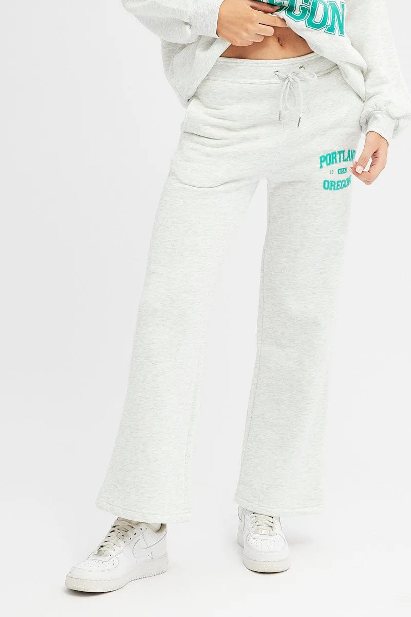 Grey Track Pants Relaxed Fit sold by Ally Fashion product image thumbnail 2