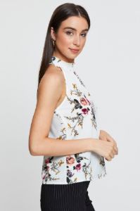 Print Halter Top Sleeveless sold by Ally Fashion