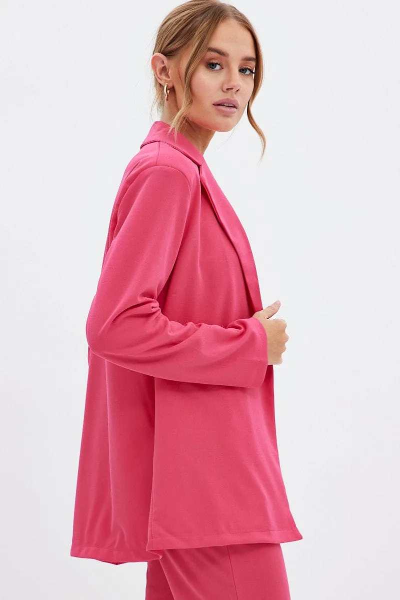 Pink Oversized Blazer sold by Ally Fashion product image thumbnail 4
