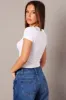 White T Shirt Short Sleeve Crew Neck Seamless sold by Ally Fashion