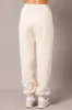 Beige Track Pants High Rise sold by Ally Fashion