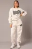 Beige Track Pants High Rise sold by Ally Fashion