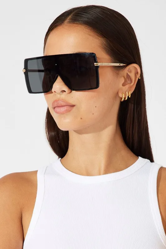 Black Visor Sunglasses sold by Ally Fashion