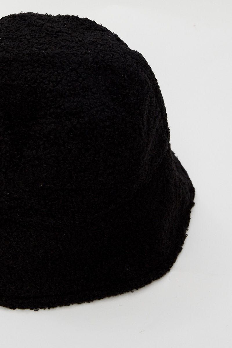 Black Fuzzy Bucket Hat sold by Ally Fashion product image thumbnail 4