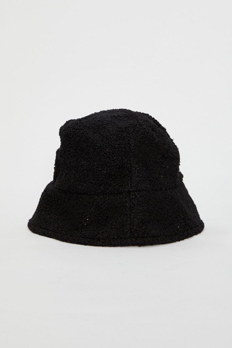 Black Fuzzy Bucket Hat sold by Ally Fashion product image thumbnail 3