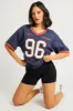 Blue Graphic Tee Short Sleeve sold by Ally Fashion