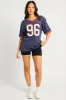 Blue Graphic Tee Short Sleeve sold by Ally Fashion