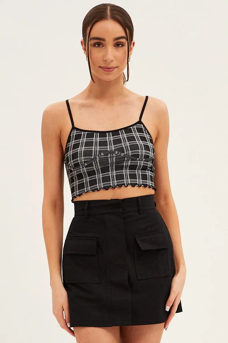 Black Singlet Top Round Neck Seamless sold by Ally Fashion product image thumbnail 3