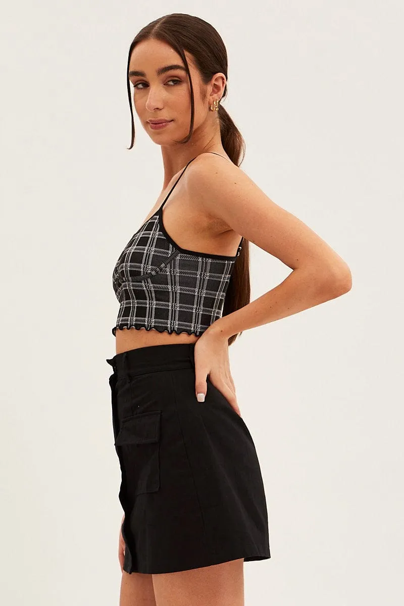 Black Singlet Top Round Neck Seamless sold by Ally Fashion product image thumbnail 4