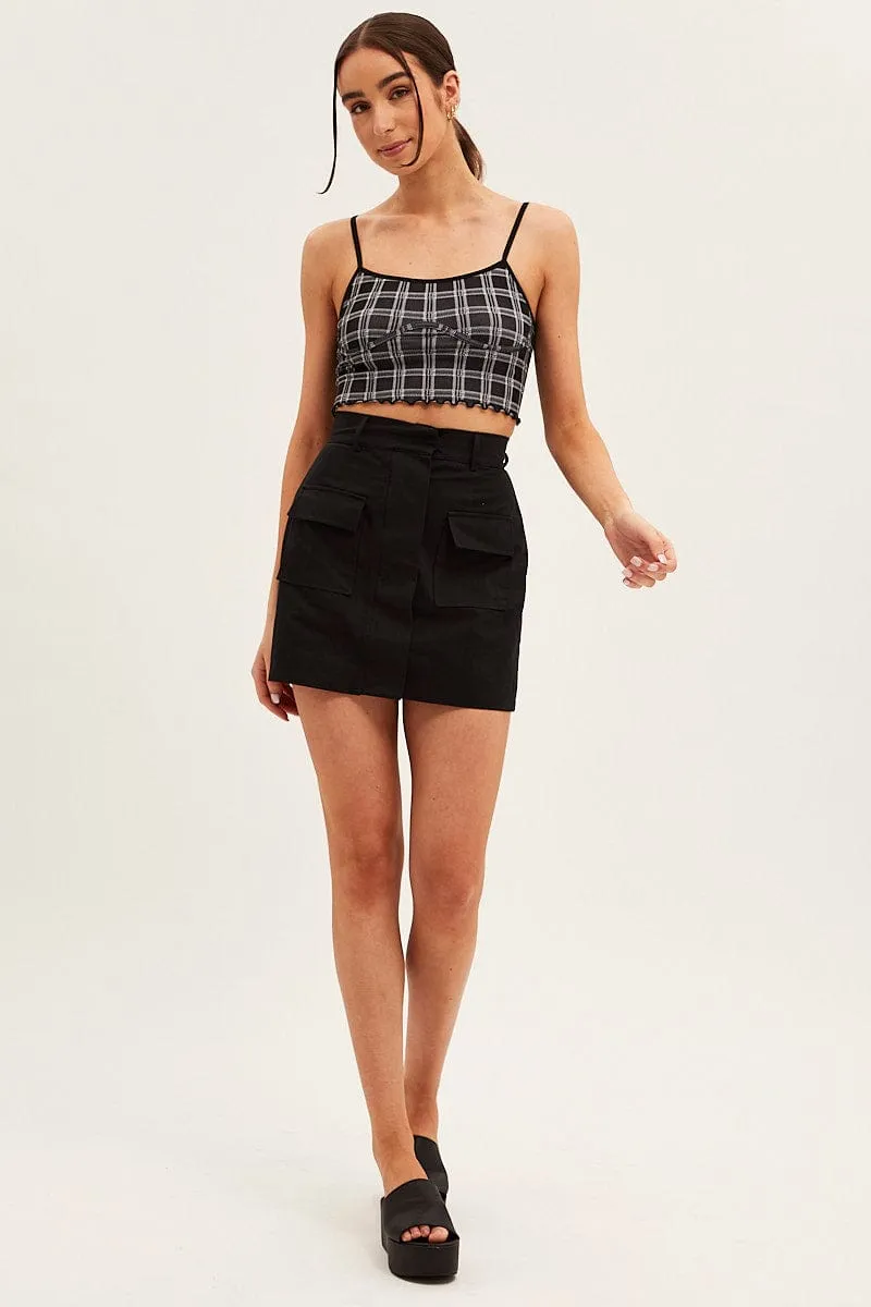 Black Singlet Top Round Neck Seamless sold by Ally Fashion product image thumbnail 2