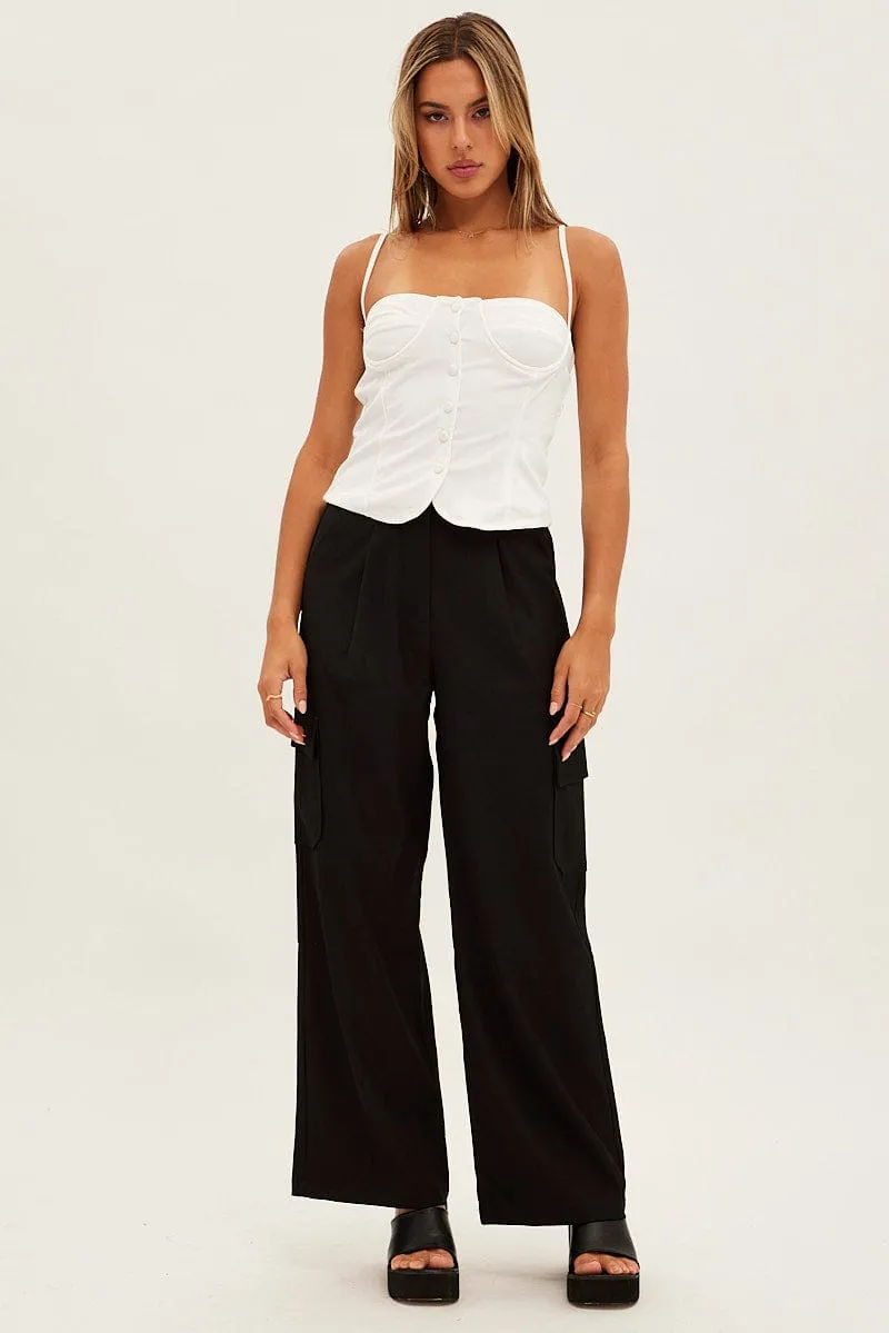 White Corset Top sold by Ally Fashion product image thumbnail 2