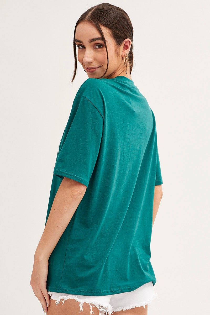 Green T Shirt Short Sleeve Crew Neck Boston Cotton sold by Ally Fashion product image thumbnail 5