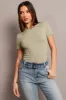 Green Supersoft Top Short Sleeve sold by Ally Fashion