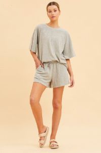 Grey Lounge Short Relaxed Fit sold by Ally Fashion