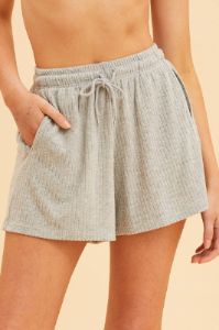 Grey Lounge Short Relaxed Fit sold by Ally Fashion