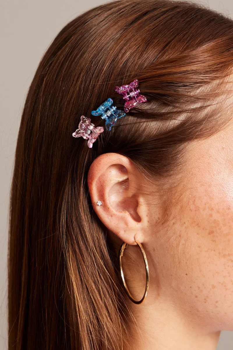 Multi 9 Pack Butterfly Claw Clips sold by Ally Fashion