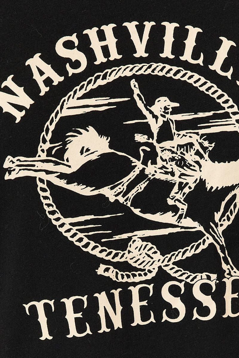 Black Graphic Tank Crop sold by Ally Fashion product image thumbnail 6