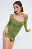 Green Bodycon Dress Corset Detail Mesh sold by Ally Fashion