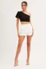 Black One Shoulder Crop Top sold by Ally Fashion