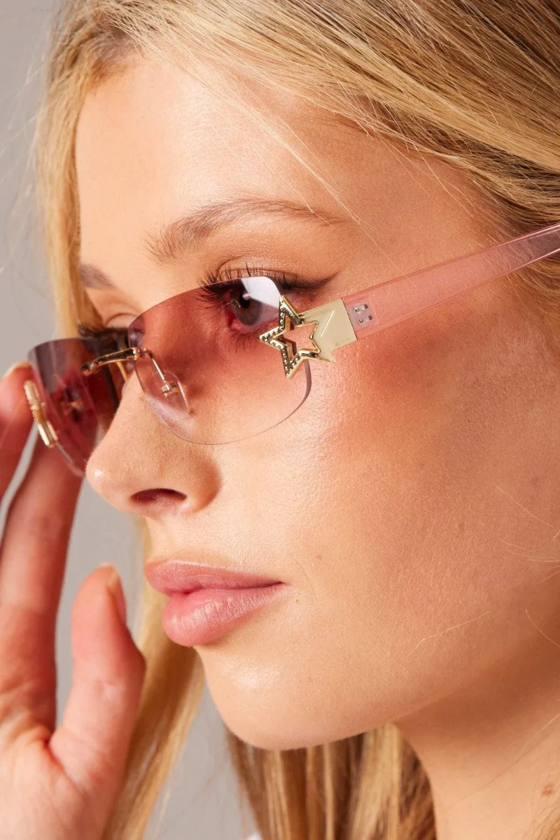 Pink Star Detail Sunglasses sold by Ally Fashion product image thumbnail 2
