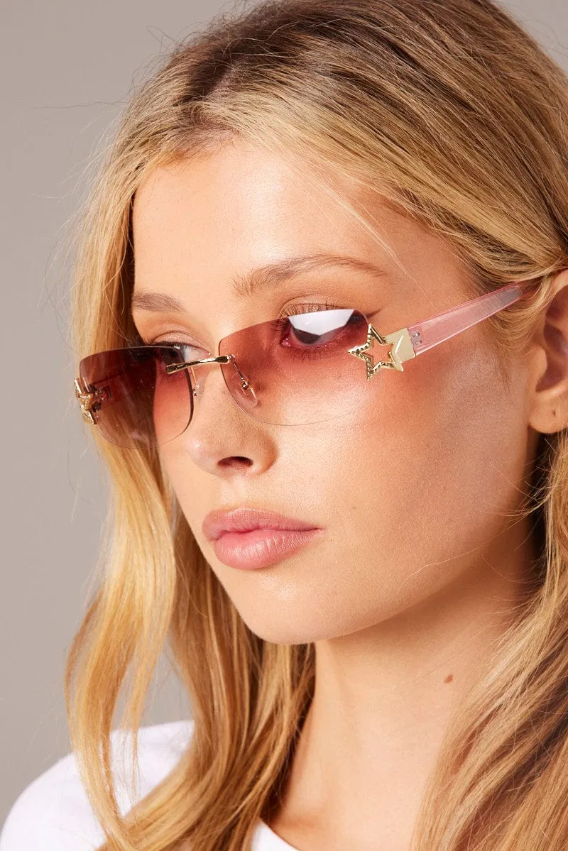 Pink Star Detail Sunglasses sold by Ally Fashion product image thumbnail 3