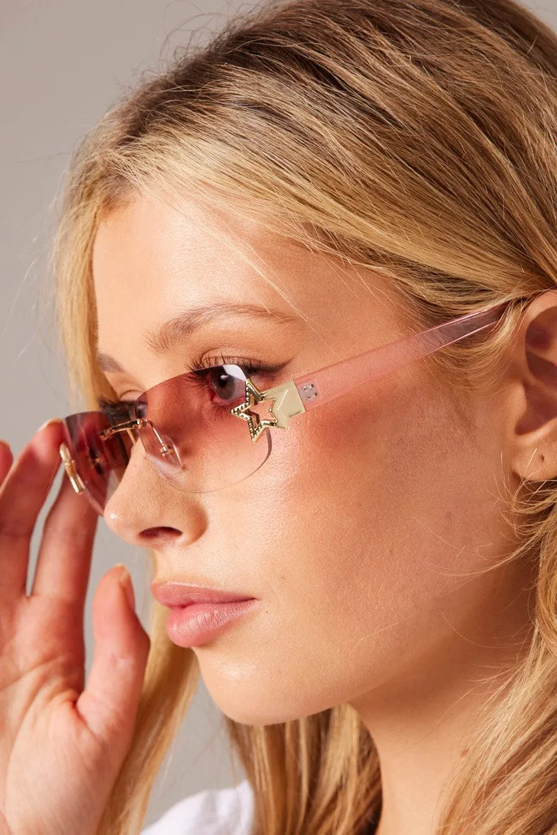 Pink Star Detail Sunglasses sold by Ally Fashion product image thumbnail 4