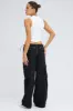 Black Parachute Pants Low Rise sold by Ally Fashion
