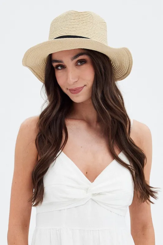 Beige Straw Hat sold by Ally Fashion