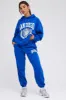 Blue Track Pants High Rise Jogger sold by Ally Fashion