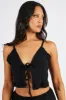 Black Tie Up Top sold by Ally Fashion