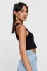 Black Tank Top Sleeveless Crew Neck Seamless sold by Ally Fashion