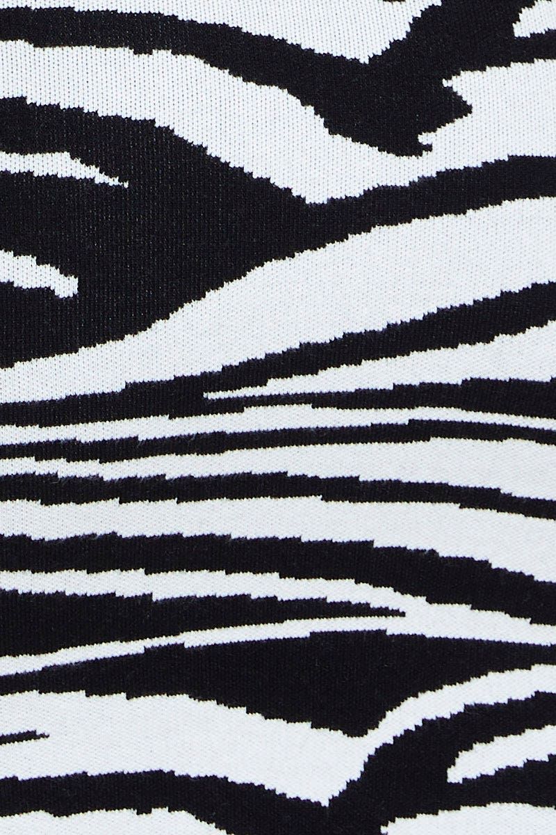 Abstract Print Knit Dress Evening Halter Neck sold by Ally Fashion product image thumbnail 5