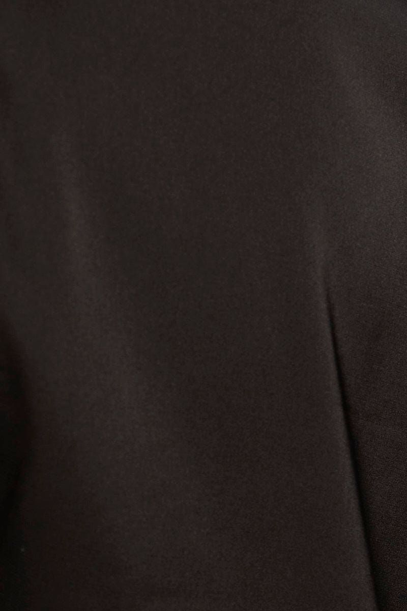 Black Lace Trim Tie Front Top sold by Ally Fashion product image thumbnail 2