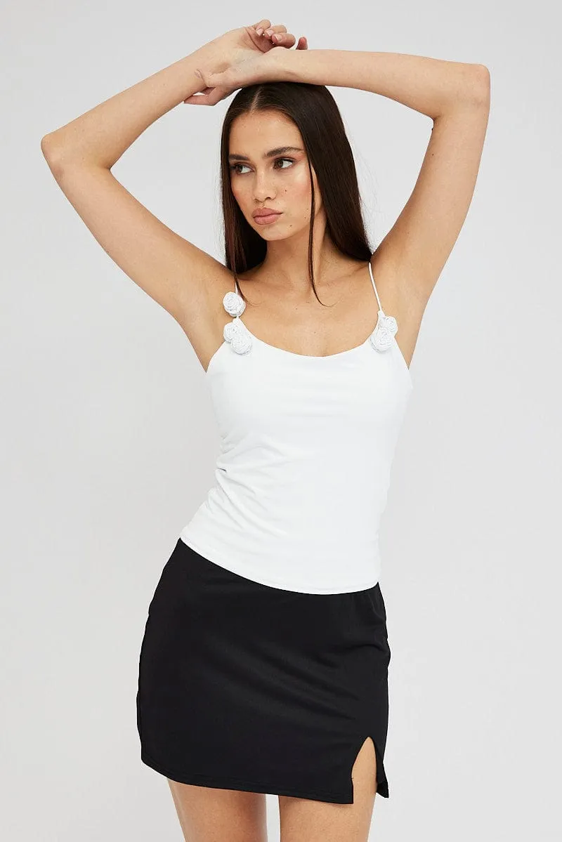 Black Supersoft Mini Skirt sold by Ally Fashion