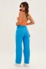 Blue Carpenter Cargo Pocket Jeans sold by Ally Fashion