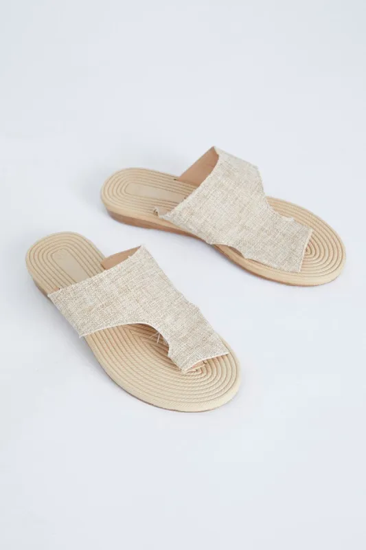 Camel Flat Slides sold by Ally Fashion