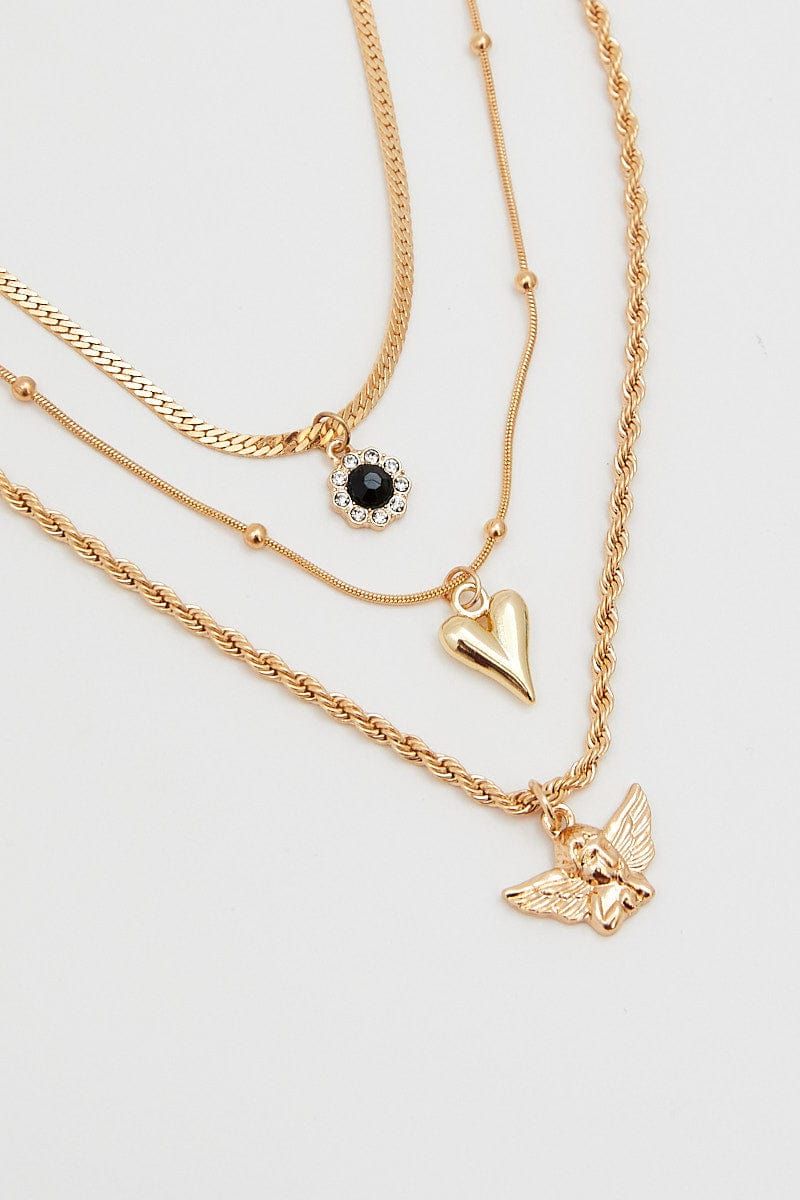 Gold Angel Decor Necklace Set sold by Ally Fashion product image thumbnail 2