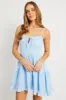 Blue Fit And Flare Dress Strappy Mini sold by Ally Fashion